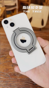 MoreVision Magnetic Foldable Phone Ring Stand MagSafe Holder Aluminium Alloy Adjustable Grip Pemegang Telefon Magnetik