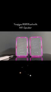 Speaker X21 Kisonli 2 Channel With RGB LED Light Speaker PC Gaming Bass - KMS
