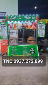 Xe sinh tố nước ép 1m2x50 bụng kiểu đèn led TÂN NGỌC CHÂU TNC 0937.272.899