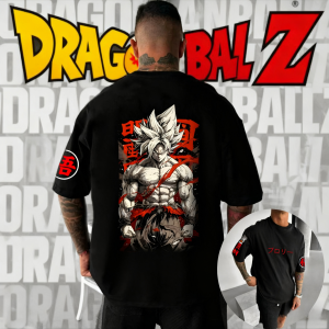 2025 Summer Dragon Ball Super Saiyan Goku 100%Cotton Printed T-shirt Mens New Anime Printed Casual Japanese Loose Plus Size Top