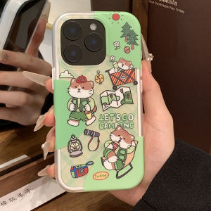 Rubber Fruit iPhone 16 pro Max 15 pro 14 13 Case Cartoon Cat Dog Playful Frosted Full Cover Hard Shell Protection for Apple Phones