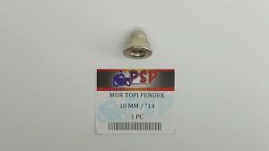 Mur Topi Pendek 10mm K14 (Harga Per 1 PC) - Mor Mur Ring Baut Baud Flange Fleng Pleng Topi Cap