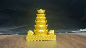 7.5*9CM Pajangan Fengshui Yuan Bao Untuk Dekorasi Rumah Ornamen Rumah Logam Hiasan Imlek