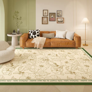 New 2025 PVC Carpet for Living Room And Bedroom Anti-Slip Leather Sofa Tea Table Garden Floor Mat Easy to Clean Home Use