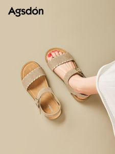 Agsdon | Thick Bottomed Women Slippers Slip-On Sandals for Summer and Beach Vacation