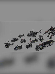 Building Blocks Toys City Police SWAT Truck Car Robot Toys Educational Toys for Kids Boys Gift
