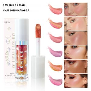 Phấn Má Hồng Dạng Lỏng Không Thấm Nước Phấn Mắt Có Sắc Tố Bằng Đá Cẩm Thạch Sáng Lâu Trôi Trang Điểm Đường Viền Kích Thước Đầy Đủ Dễ Sử Dụng