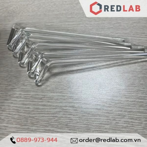 Que trang thủy tinh (que cấy trải vi sinh / que tam giác) dùng trong ...