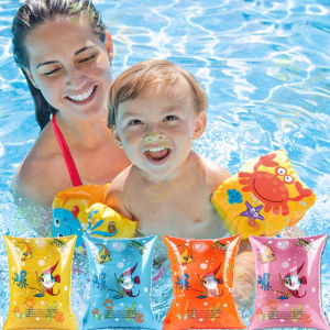 1 pair Kids Arm Floater Childrens arm buoyancy ring Cartoon Pattern arm buoyancy circle swimming armband Arm Band childrens inflatable arm ring thick round arm ring