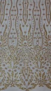 5Yards African Sequins Beaded Groom Lace Fabric High Quality French Tulle 2025 Embroidery Nigerian Style Wedding Dress Material