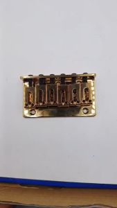 Bridge Gitar Elektrik Electric Fixed 6 Saddle String Gold