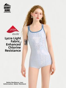 BUNNYBUMS | Competitive Racing One-Piece Womens Swimsuit Padded Modest Design