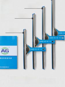 Hot Sale Glass Scraper Wiper Blade Thickened Stainless Steel Tile For Home Floor Squeegee Silicone Strip Abrasion Resistant Window Cleaner