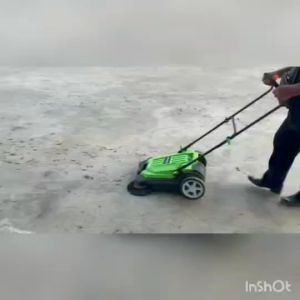 รถกวาดใบไม้ เครื่องกวาดใบไม้ รถกวาดพื้น เครื่องกวาดพื้น สำหรับพื้นเรียบๆ เช่น พื้นปูน พื้นกระเบื้อง พื้นไม้ ไม่ใช้ไฟฟ้า-น้ำมัน ถังเก็บขนาด20ลิตร