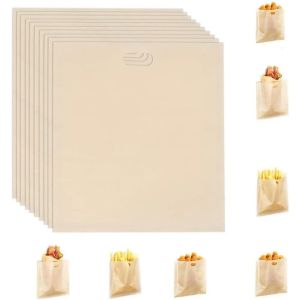 10PCS Non-stick Baked Toast Bread Bags Toaster Bags for Can Be Reused Grilled Cheese Sandwiches Made