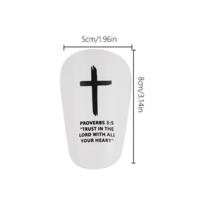 1 Pair Christian Shin Guards with Bible Verse Soccer Football Protective Pads for Adults & Youth Inspirational Sports Gear