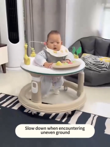 Baby yaya รถหัดเดินเด็กมีเสียงเพลงสําหรับเด็กทารกอายุ 6-24 เดือนปรับพับได้พร้อมเสียงเพลง