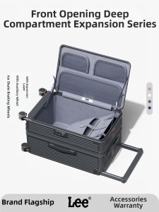 Lee | Expandable Large Capacity Suitcase with Front Access and Lock