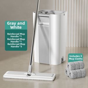 BC | Lazy Persons Floor Cleaning Mop Flat Design No Hands Washing