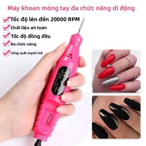 Máy Khoan Móng Điện Chuyên Nghiệp USB 20000 Vòng/phút Với Bộ Dụng Cụ Chăm Sóc Móng Tay Và Chân Đầu Khoan Móng Thiết Bị Đánh Bóng
