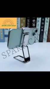 SPARKCART 1pcs Back Clamp Phone Stand 360°Rotating Holder stand Folding Metal Mechanical Phone Universal Bracket