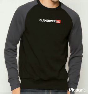 Sweater Crewneck Pria Wanita Lengan Panjang Bahan Kain Fleece Switer Reglan 2 Warna Ukuran Besar Dan Kecil Ready Size XS - XXXL