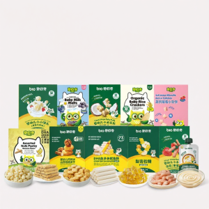 Biovillage | Snack For Kids Cod Sausages Soluble Beans Puffs Soft Cookies
