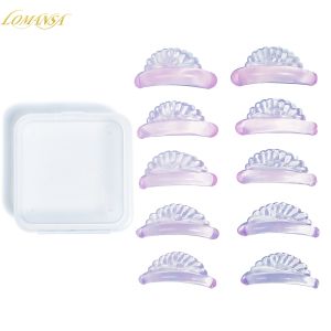 Lomansa 5 Pairs C Curl Silicone Eyelash Perm Pads Sticky Lashes Rods Shield Lifting 3D Eyelash Curler Accessories Makeup Tools
