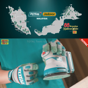 TOTAL Tools 20V Brushless motor Cordless random orbit sander ∅5" - TROSLI2002 / TROSLI20022