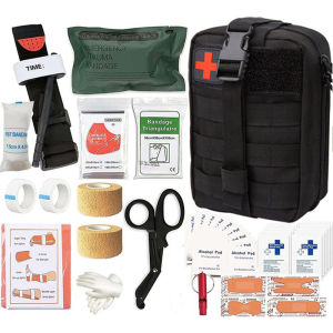 Survival First Aid Kit ชุดเกียร์กลางแจ้งชุดฉุกเฉินการบาดเจ็บกระเป๋าอุปกรณ์ตั้งแคมป์ฉุกเฉิน IFAK Adventures กระเป๋า