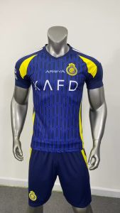 Quần Áo Bóng Đá CLB Al Nassr Sân Khách logo thêu thun lạnh cao cấp