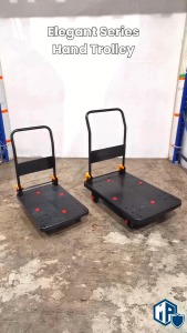 Silent Elegant Black Series Hand Trolley | Foldable Trolley | Heavy Duty Trolley 150kg/300kg | Japan OEM
