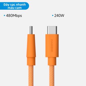 Hagibis | Cáp Sạc USB-C to C Siêu Mềm 240W Chuẩn PD3.1 Tự Hít Từ Tính Gọn Gàng