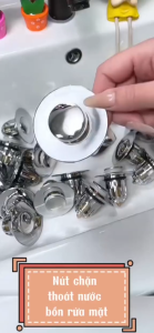 Nút xả bồn rửa mặt inox bền đẹp không hoen gỉ - L06