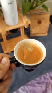 ( BH 12THANG 1 ĐỔI 1)Máy Pha cafe cầm tay Espresso CERA+ PCM03 3in1 (Rổ cà 16g & 8g Capsule Viên nén Nespresso) 20barPin 7500mAh đun sôi