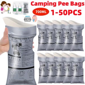 50-1PCS Camping Pee Bags Outdoor Emergency Urinate Bag Disposable Travel Mobile Toilet Portable Urinal Bag for Female Baby Male