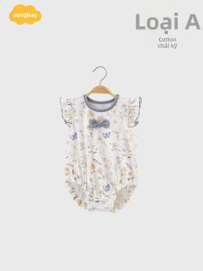 Aengbay | Bodysuit Phong Cách Công Chúa Hoa Mỏng Hè Cho Bé