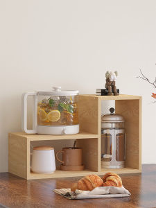 Simple Desk Organizer Rack Kitchen Spice Rack Free Combination Office Supply Density Board No Drilling Required Multilayer Shelf