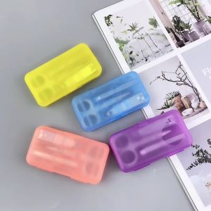 4 pcs Portable Manicure Set Pedicure Door gift Goodies Box Clipper Nail Cutter Nail Scissors Travel Tool Set