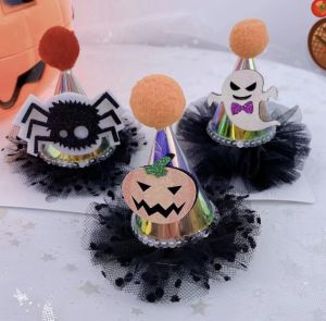 [MUA 2 GIẢM 5%]Kẹp Tóc Halloween Có Đèn Bí Ngô Nhện Phụ Kiện Hoá Trang Halloween