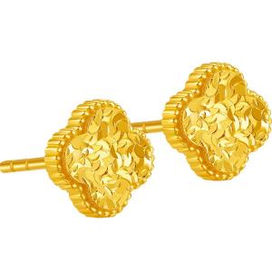 Four-Leaf Clover Ear Studs