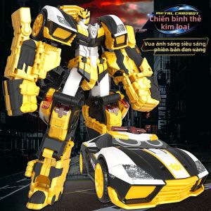 JUMPGO | Đồ Chơi Robot Xe Biến Hình Siêu Điện Lực Black Gold Edition Cho Bé Trai