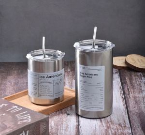 🥤พร้อมส่ง แก้วน้ำเก็บความเย็น แก้วน้ำสแตนเลส 360/600ml แก้วน้ำเก็บอุณหภูมิ แก้วกาแฟ