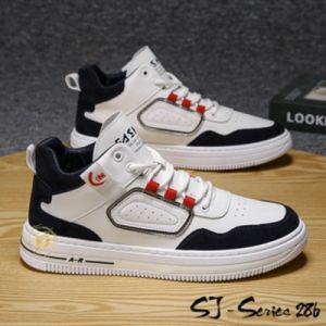 MONA Sepatu Boots Sneakers Pria Bertali Model Trendy Kualitas Premium