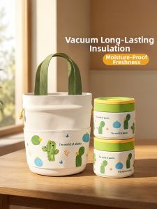 YOULUNMEI | Thermal Insulated Lunch Box Stainless Steel 316 Meal Container with Lid