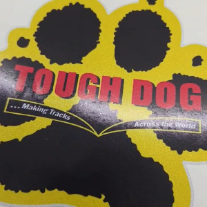 Tough Dog Suspension Paw Print 3M Printed Sticker