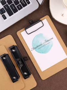 Spring Field Premium A4 Fiber Retro Board Black Clip Writing Menu Clip File Folder Small Size Clip Art Drawing Board Convenient Pad