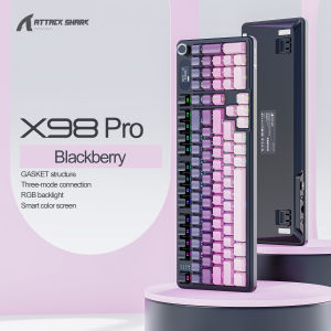 ATTACK SHARK | ATTACK SHARK X98Pro Wireless Keyboard Features Gasket StructureTFT Smart Color Screen and RGB Dazzling Light Effects