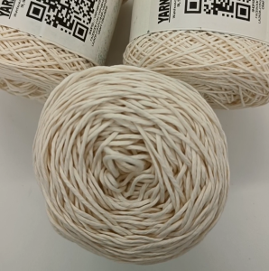 SOFT COTTON YARN CREAM COLOR 145 - 170 GRAMS/ ROLL