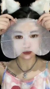 10pcs Mask Muka Snail Natural Essence Facial Mask Nicotinamide Hyaluronic Acid Facial Mask Skin Care Moisturizing topeng muka